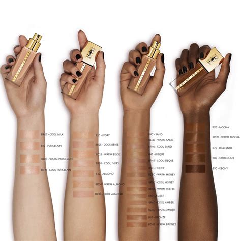 teint eclat yves saint laurent|ysl touche eclat colour chart.